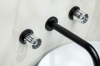 Встраиваемый смеситель для раковины Boheme Elegante 152-2-B-EL чёрный